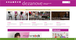 Desktop Screenshot of dezanove.pt