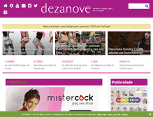 Tablet Screenshot of dezanove.pt